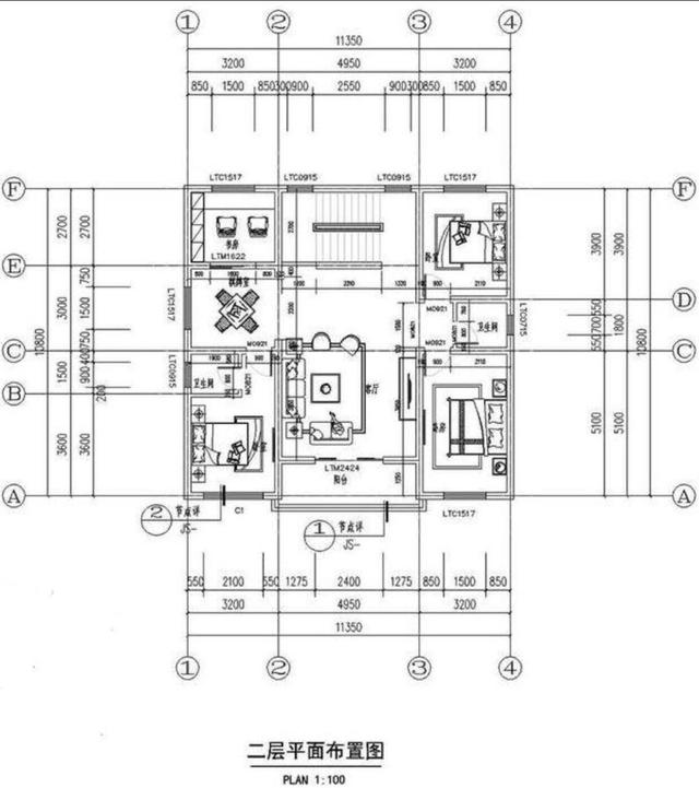 一款簡約風格的農(nóng)村小別墅圖，開間12米很實用，還設有堂屋，保證給你長臉！