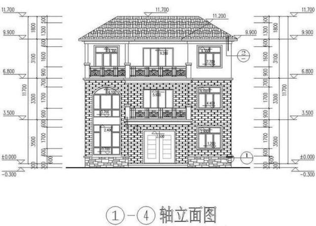 一款簡約風格的農(nóng)村小別墅圖，開間12米很實用，還設有堂屋，保證給你長臉！