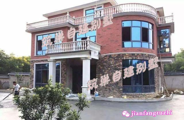 4套120平方米帶露臺(tái)三層農(nóng)村別墅建成案例實(shí)拍圖效果圖對(duì)比圖