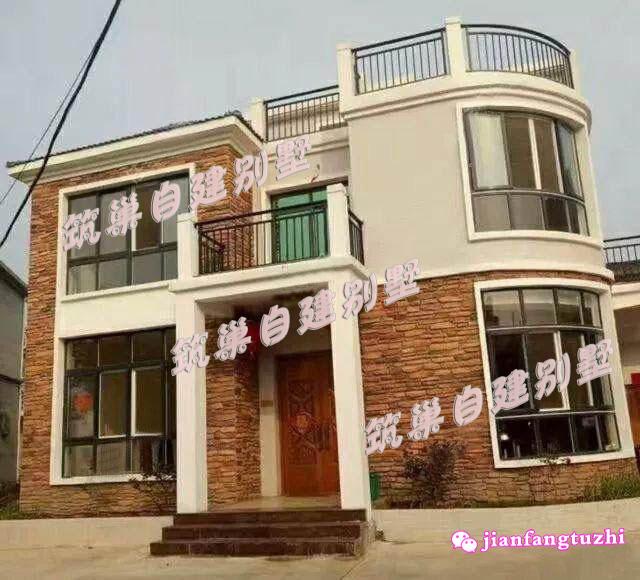 4套120平方米帶露臺(tái)三層農(nóng)村別墅建成案例實(shí)拍圖效果圖對(duì)比圖