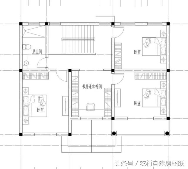 3款二層農(nóng)村小別墅設(shè)計(jì)圖，帶露臺(tái)堂屋臥室多，你更喜歡哪款