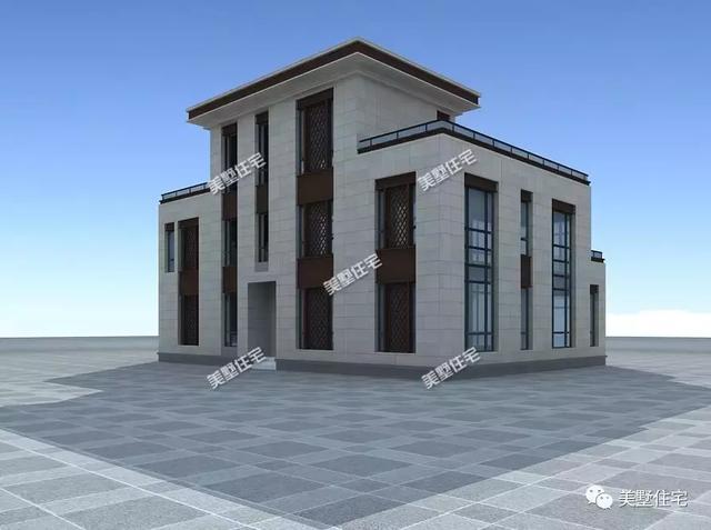 平屋頂新中式別墅圖，一種風格，兩種設計，好房子就是受歡迎