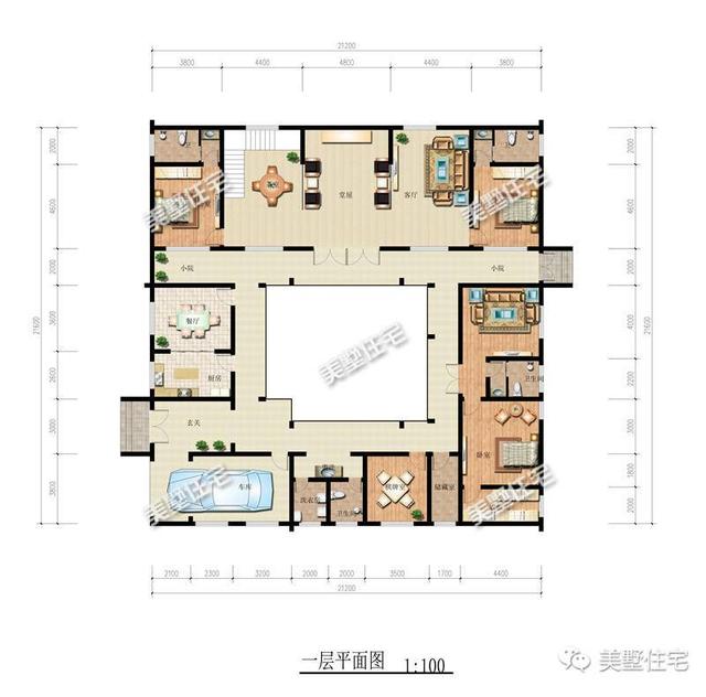 三款中式農(nóng)村別墅圖，青磚黛瓦，如詩如畫，透露著不一樣的美