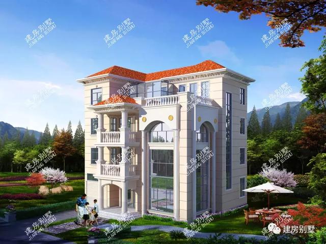 經(jīng)典實(shí)用夠氣派的四層別墅圖，戶型通透活動(dòng)室齊全，男女老少都喜歡