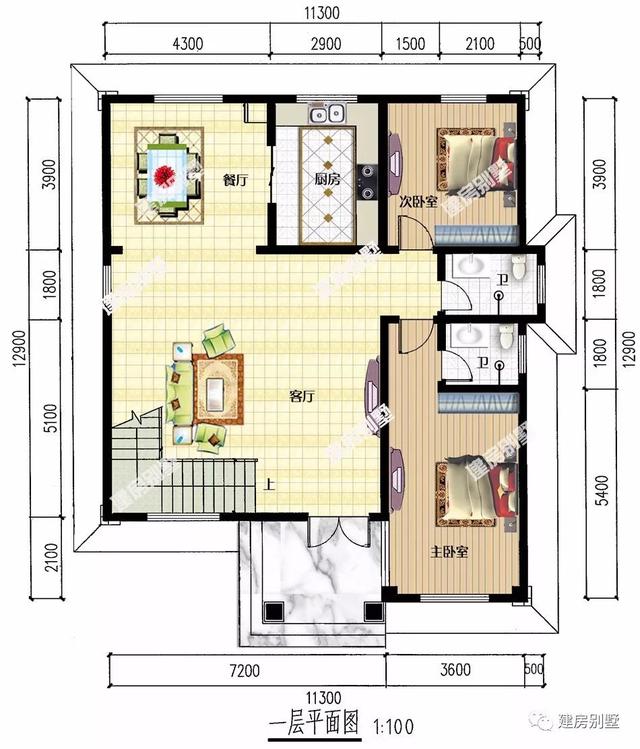 3棟面寬11.3米的農(nóng)村別墅圖，歐式別墅的經(jīng)典之作，不易過時(shí)