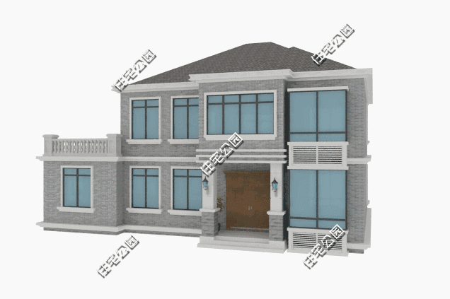 二層農(nóng)村別墅設(shè)計(jì)圖，11×16米帶飄窗露臺，美得不像話
