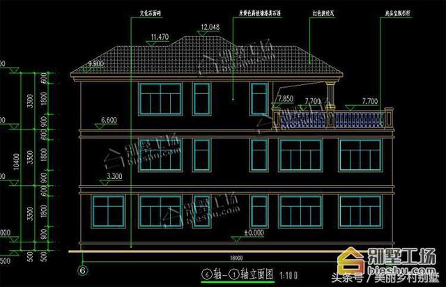 農(nóng)村三層別墅設(shè)計(jì)圖，宅基地大開間，28萬帶車庫(kù)造價(jià)低