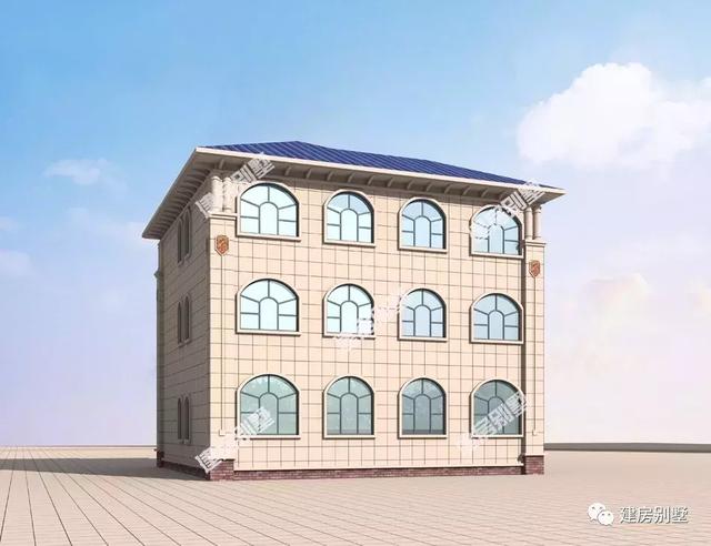 13.38×12米三層農村別墅設計圖，外觀和布局都特別贊，主體造價45萬左右