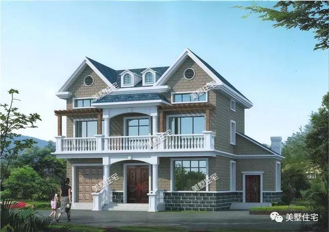 6款帶車庫的別墅設(shè)計(jì)圖，適合現(xiàn)代農(nóng)村生活