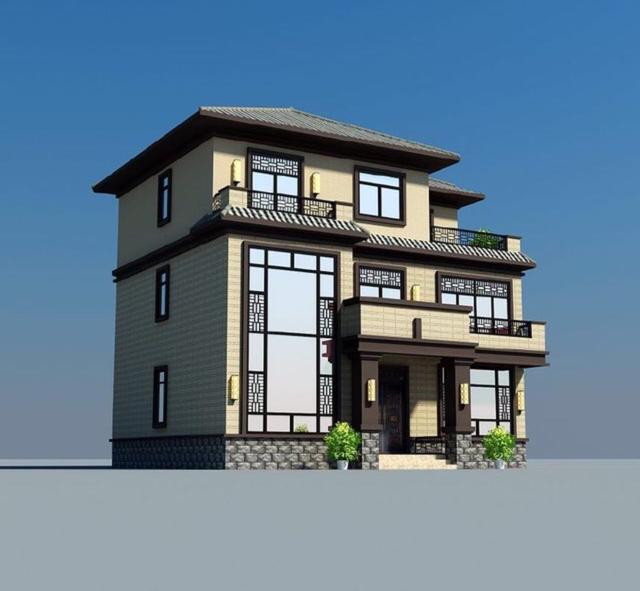 這樣的新中式別墅設(shè)計圖要在農(nóng)村建起來，肯定倍兒有面！