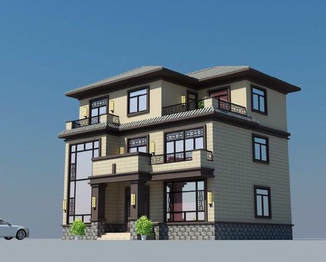 這樣的新中式別墅設(shè)計圖要在農(nóng)村建起來，肯定倍兒有面！