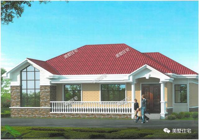 4款一層鄉(xiāng)村小別墅設(shè)計(jì)圖，美觀實(shí)用造價(jià)低，真的漂亮又精致