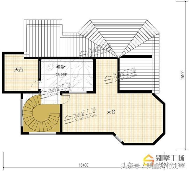 農(nóng)村四層別墅設(shè)計(jì)圖，框架結(jié)構(gòu)帶旋轉(zhuǎn)樓梯，造價(jià)60萬(wàn)左右