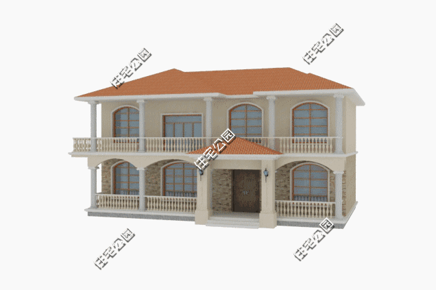 二層洋氣農(nóng)村別墅設(shè)計圖，6室2廳，整體別致細(xì)膩