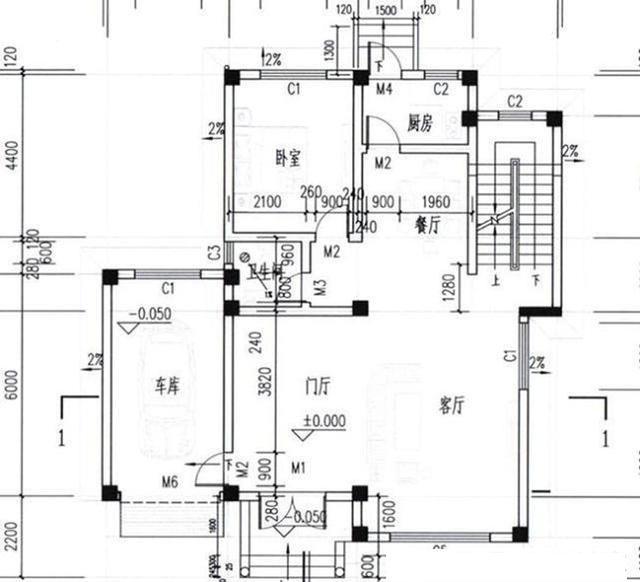 12×14米2廳5臥三層帶挑空客廳+超大落地窗別墅設(shè)計圖，整體色彩雅觀精致