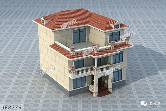 125㎡的歐式別墅設(shè)計(jì)圖，造型精美、布局合理，絕對(duì)會(huì)是農(nóng)村建房一個(gè)不可多得的好選擇