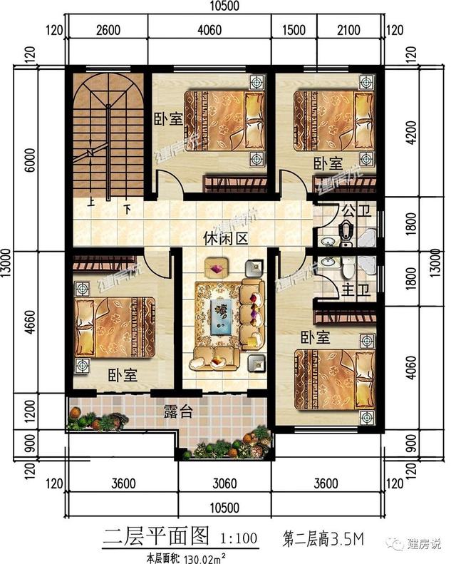125㎡的歐式別墅設(shè)計(jì)圖，造型精美、布局合理，絕對(duì)會(huì)是農(nóng)村建房一個(gè)不可多得的好選擇