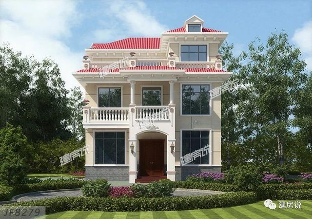 125㎡的歐式別墅設(shè)計(jì)圖，造型精美、布局合理，絕對(duì)會(huì)是農(nóng)村建房一個(gè)不可多得的好選擇