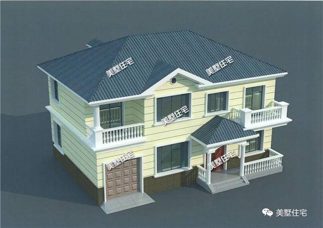 3款兩層很適合在農村建的小別墅設計圖，簡單經濟實用又美觀，你看了一定會喜歡的