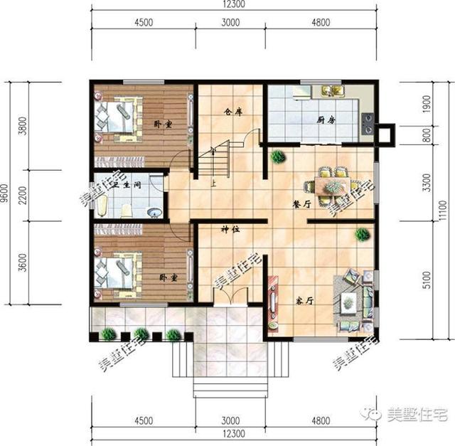 3款兩層很適合在農村建的小別墅設計圖，簡單經濟實用又美觀，你看了一定會喜歡的