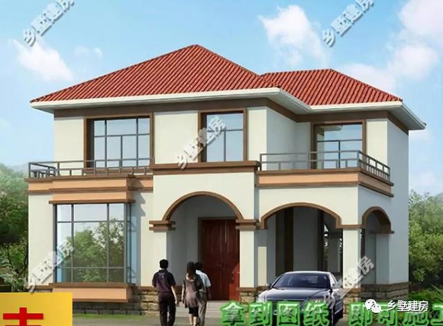 小伙子自建二層別墅設計圖，成為全村人羨慕的對象