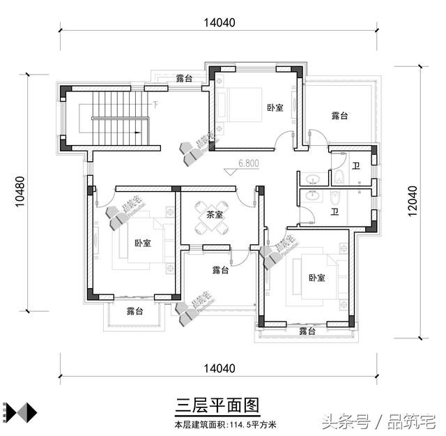 三層現(xiàn)代風(fēng)格別墅設(shè)計(jì)圖，純白陶板立面，簡潔利落，既美觀又實(shí)用！
