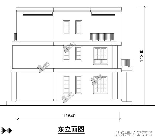 三層現(xiàn)代風(fēng)格別墅設(shè)計(jì)圖，純白陶板立面，簡潔利落，既美觀又實(shí)用！