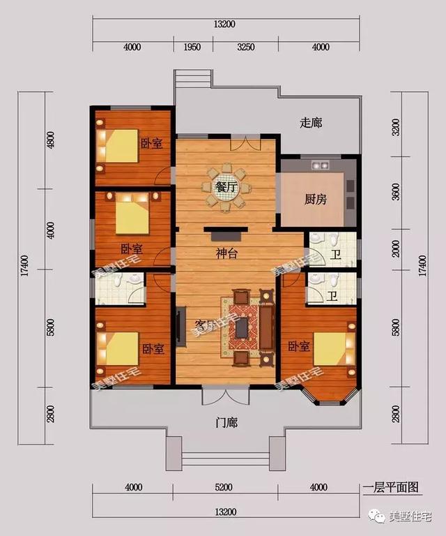 帶庭院一層鄉(xiāng)村美墅設計圖，造價10多萬，建成不輸百萬效果
