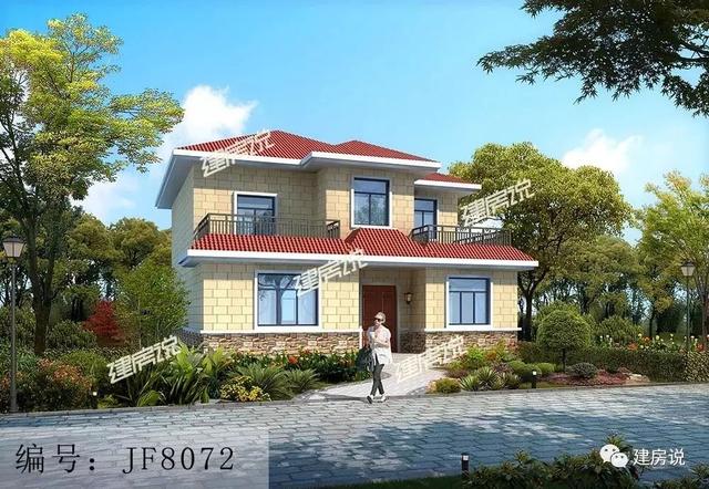 22套二層別墅設(shè)計圖同款，這款戶型非?；鸨呀?jīng)成為一種潮流了