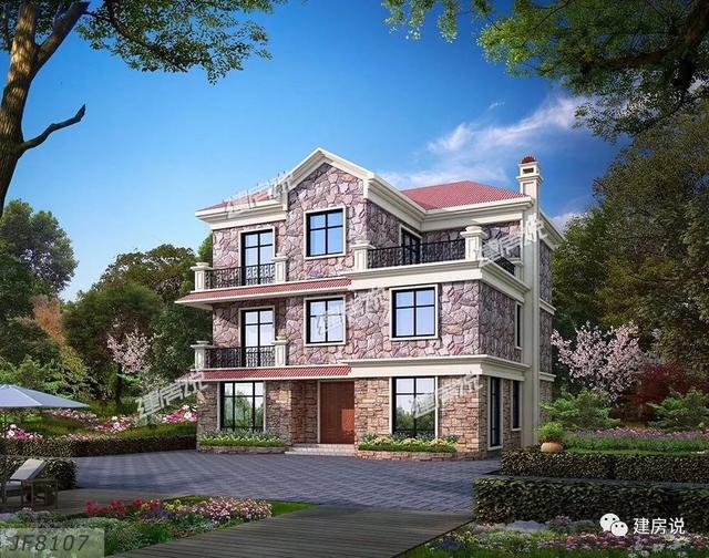 22套二層別墅設(shè)計圖同款，這款戶型非?；鸨?，已經(jīng)成為一種潮流了