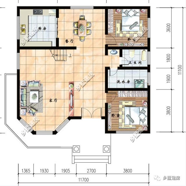 村長家的三層別墅設(shè)計圖，歐美風(fēng)引領(lǐng)農(nóng)村潮流，引眾人圍觀！