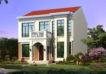 農(nóng)村13萬(wàn)元二層小樓圖，簡(jiǎn)單易建，造價(jià)低