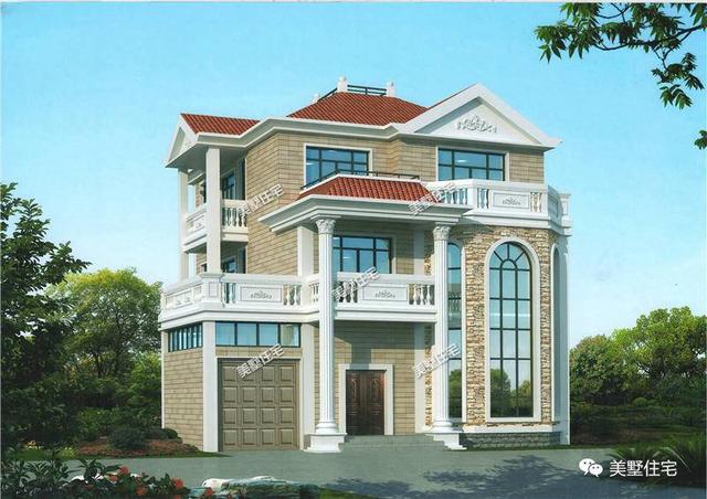 2款三層別墅設計圖，簡潔利落美觀實用，建完全村人都羨慕，你喜歡哪一款呢？