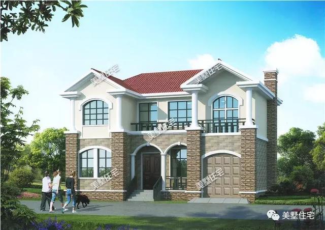 這棟10二層小別墅設(shè)計(jì)圖，不僅造價(jià)低外觀也十分漂亮