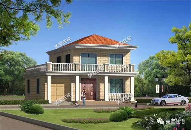 這棟10二層小別墅設(shè)計(jì)圖，不僅造價(jià)低外觀也十分漂亮