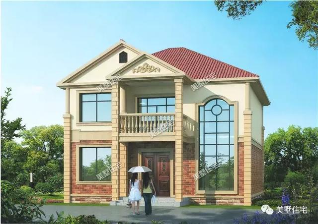 這棟10二層小別墅設(shè)計(jì)圖，不僅造價(jià)低外觀也十分漂亮