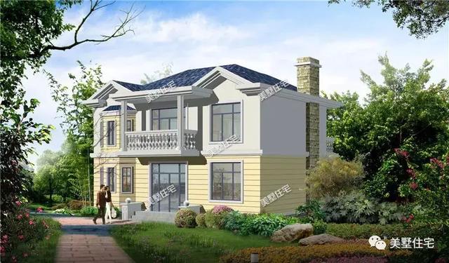這棟10二層小別墅設(shè)計(jì)圖，不僅造價(jià)低外觀也十分漂亮