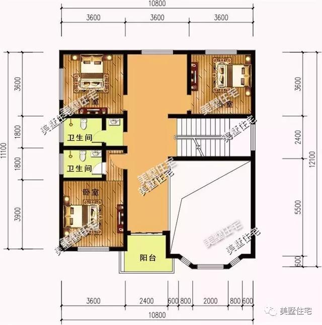 這棟10二層小別墅設(shè)計(jì)圖，不僅造價(jià)低外觀也十分漂亮