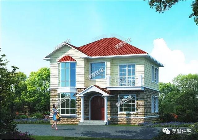 這棟10二層小別墅設(shè)計(jì)圖，不僅造價(jià)低外觀也十分漂亮