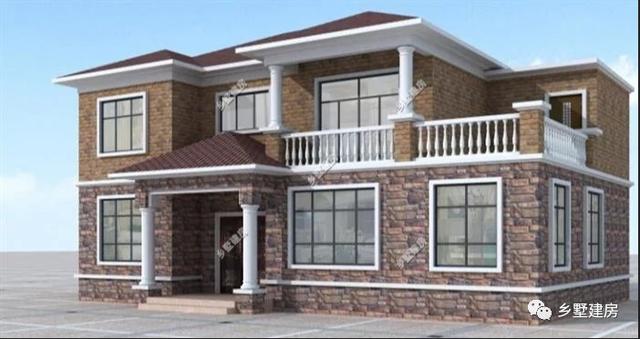 18萬(wàn)就可以搞定的農(nóng)村自建別墅，超值的二層別墅設(shè)計(jì)圖