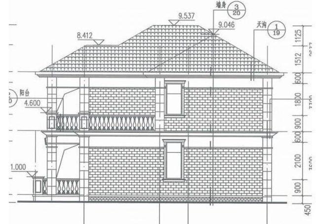 簡單實(shí)用的二層農(nóng)村自建房設(shè)計(jì)圖，清新淡雅，保證老少都喜歡