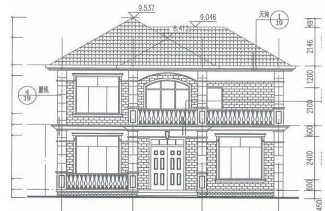 簡單實(shí)用的二層農(nóng)村自建房設(shè)計(jì)圖，清新淡雅，保證老少都喜歡