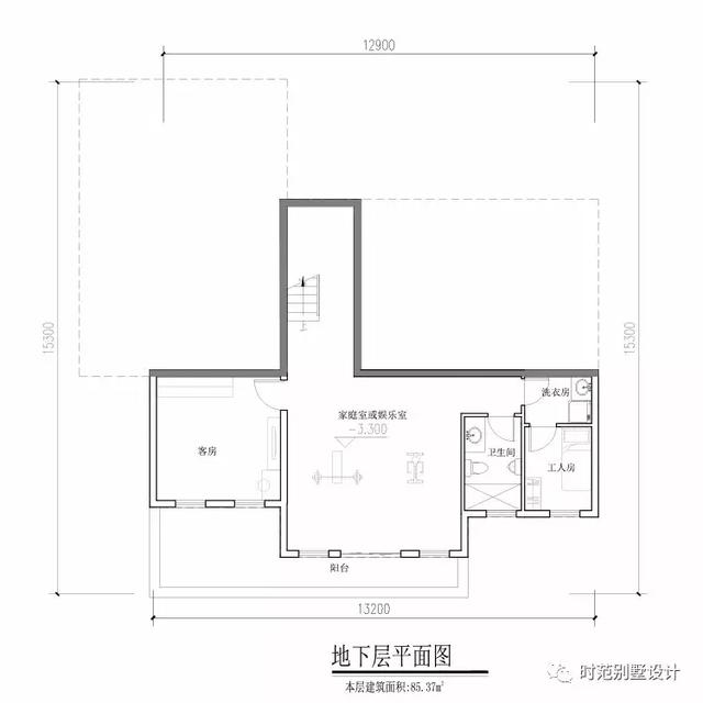 帶車庫和地下室的兩層復(fù)式歐式別墅設(shè)計圖，大氣美觀