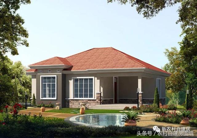 3款一層農(nóng)村別墅設(shè)計(jì)圖，性價(jià)比高，居住肯定很舒服