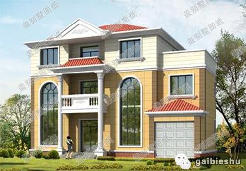 三層農(nóng)村別墅設(shè)計(jì)圖紙，9臥挑空客廳+臥室套間+露臺(tái)，經(jīng)濟(jì)適用，外觀大氣