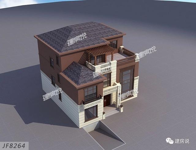 3款新中式別墅設(shè)計圖，配色經(jīng)典，氣派和文雅，室內(nèi)設(shè)計非常走心，接地氣