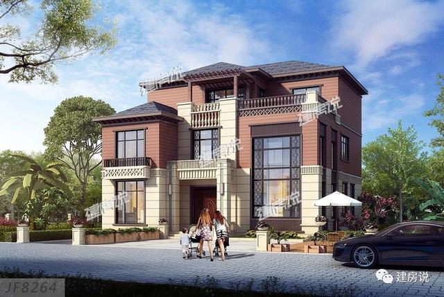 3款新中式別墅設(shè)計圖，配色經(jīng)典，氣派和文雅，室內(nèi)設(shè)計非常走心，接地氣