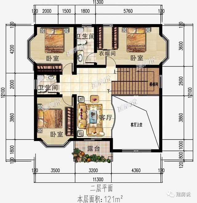 3款新中式別墅設(shè)計圖，配色經(jīng)典，氣派和文雅，室內(nèi)設(shè)計非常走心，接地氣