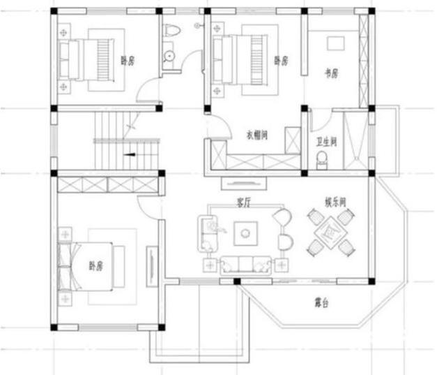 2套的農(nóng)村實(shí)用別墅設(shè)計(jì)圖，5間臥室，造價(jià)都在25萬(wàn)以內(nèi)