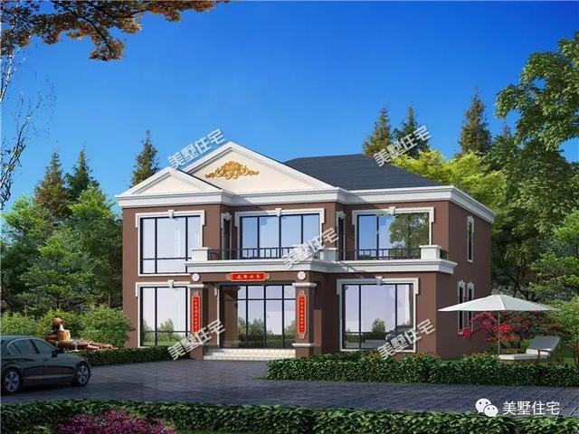 15X16米二層農(nóng)村別墅設計圖，7臥室，布局實用，性價比超高